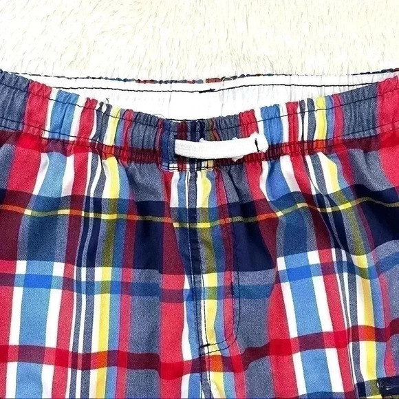 U.S. Polo Plaid Large Side Pocket Mens Swim Trunk Shorts Size M - Picture 2 of 10